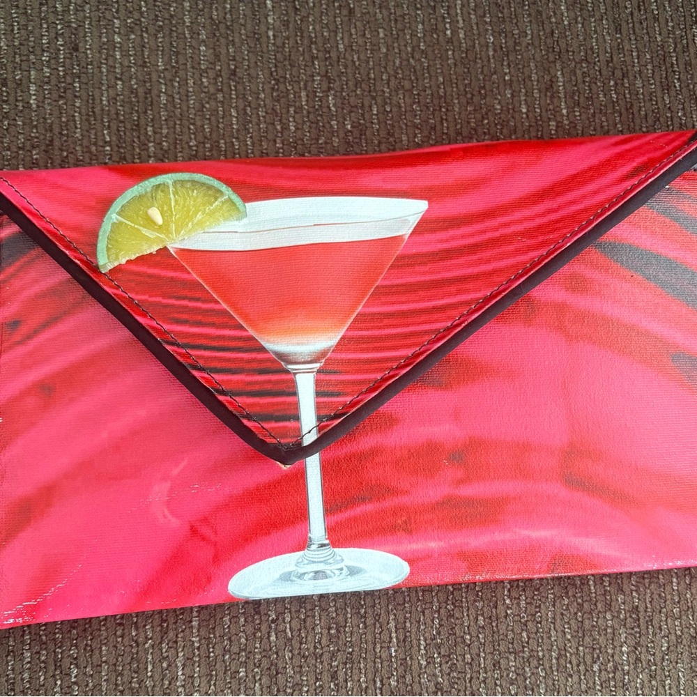 Vibrant Red Cocktail Clutch